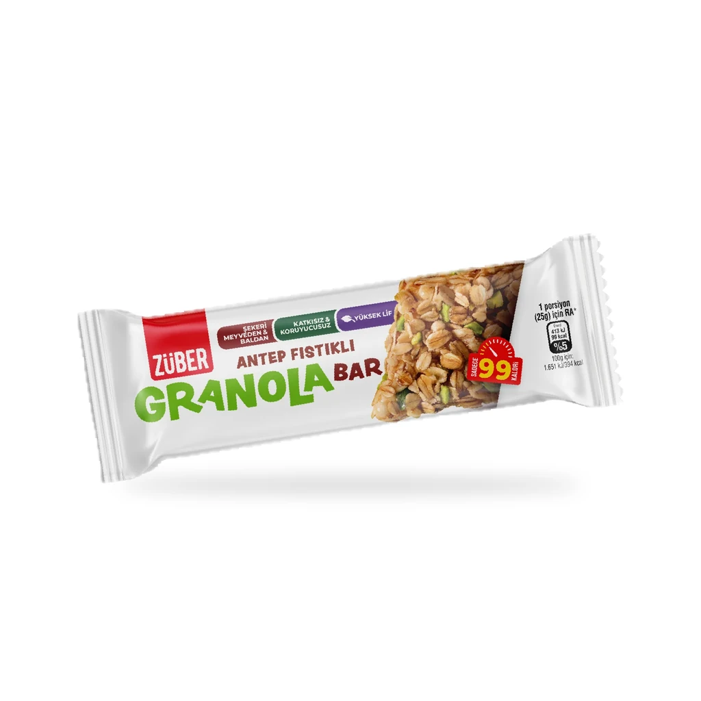 Züber Antep Fıstıklı Granola Bar 25 g