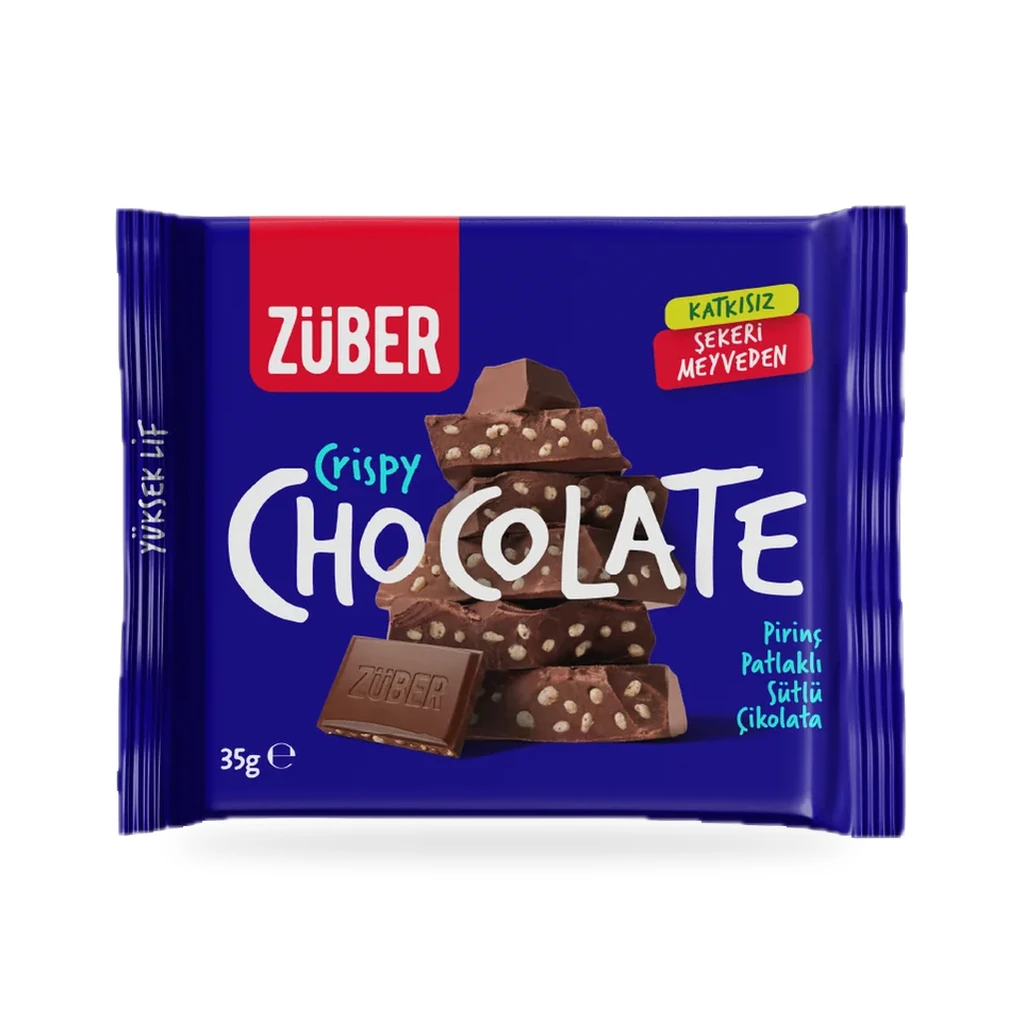 Züber Crispy Pirinç Patlaklı Çikolata 35 g