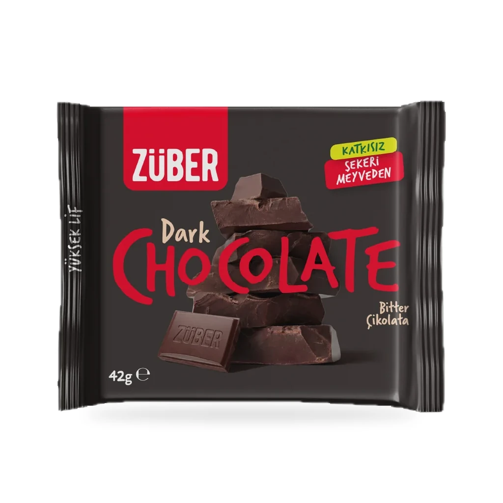 Züber Dark Chocolate Bitter Çikolata 42 g