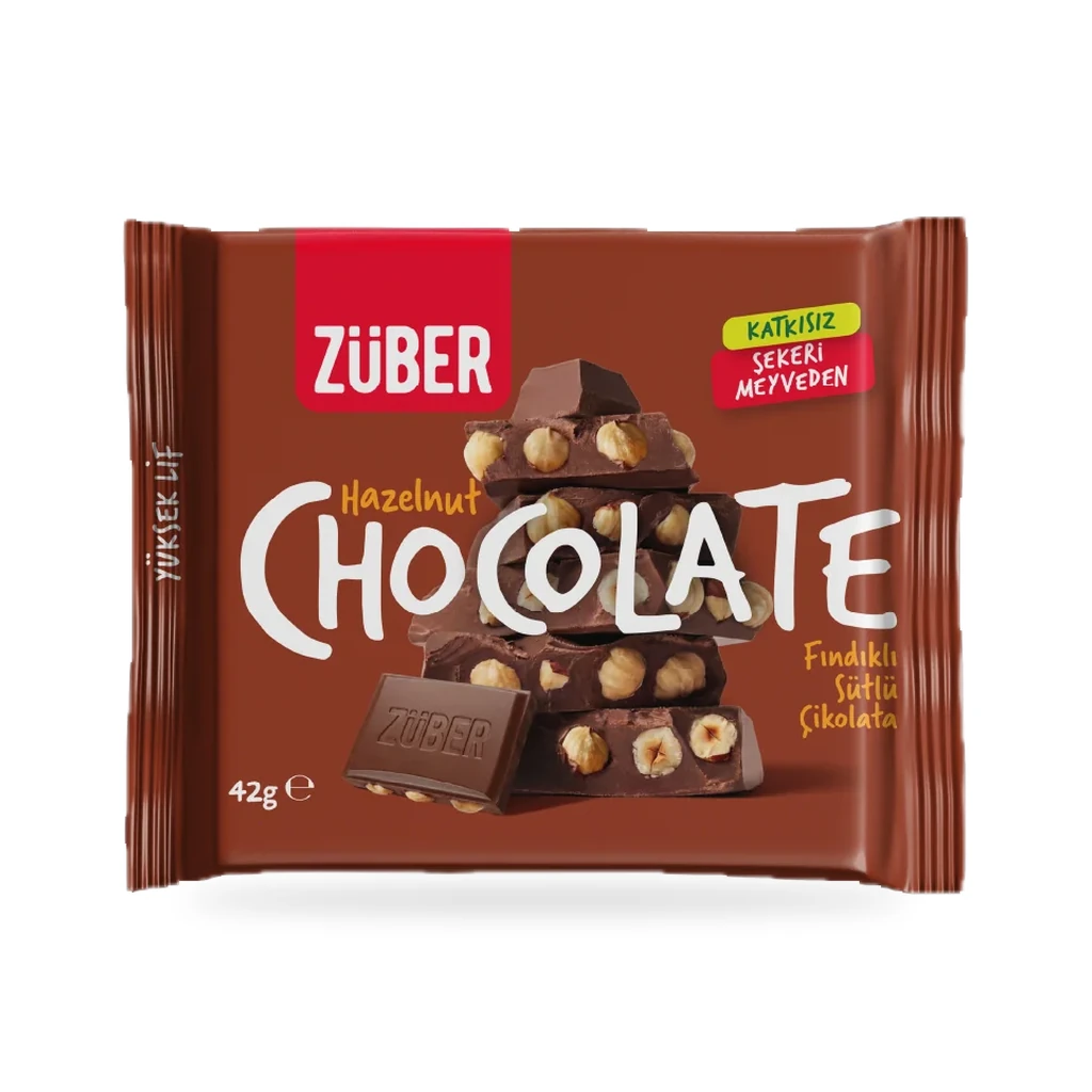 Züber Hazelnut Fındıklı Sütlü Çikolata 42 g