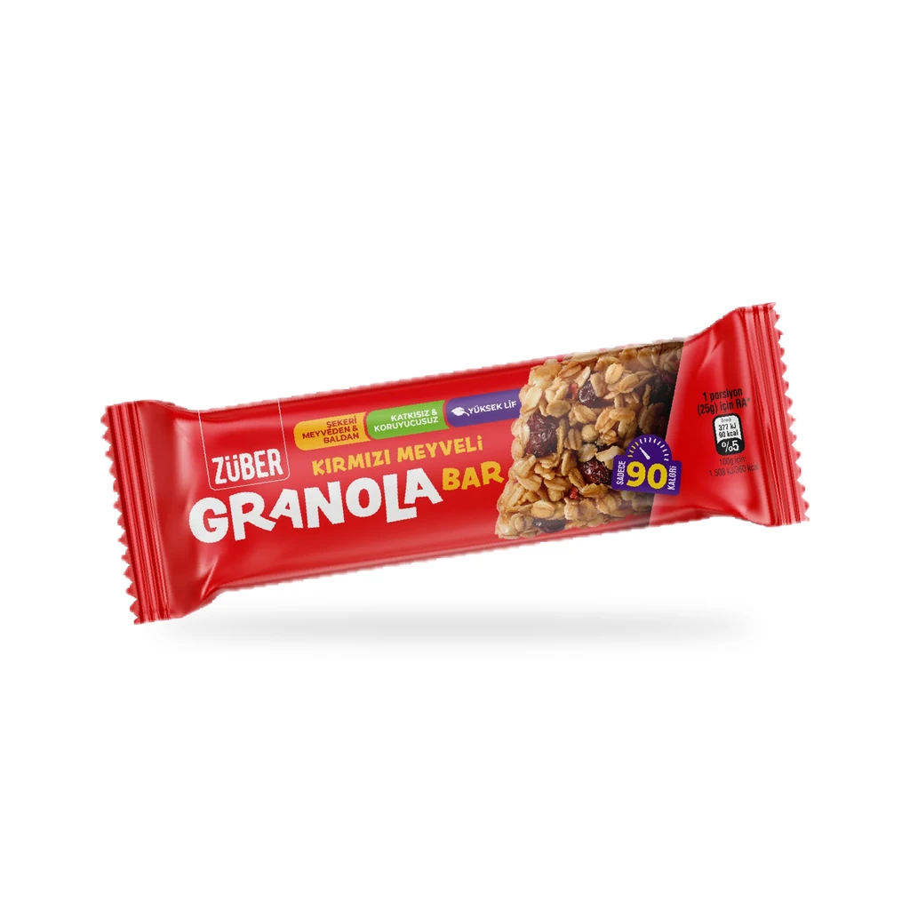 Züber Kırmızı Meyveli Granola Bar 25 g