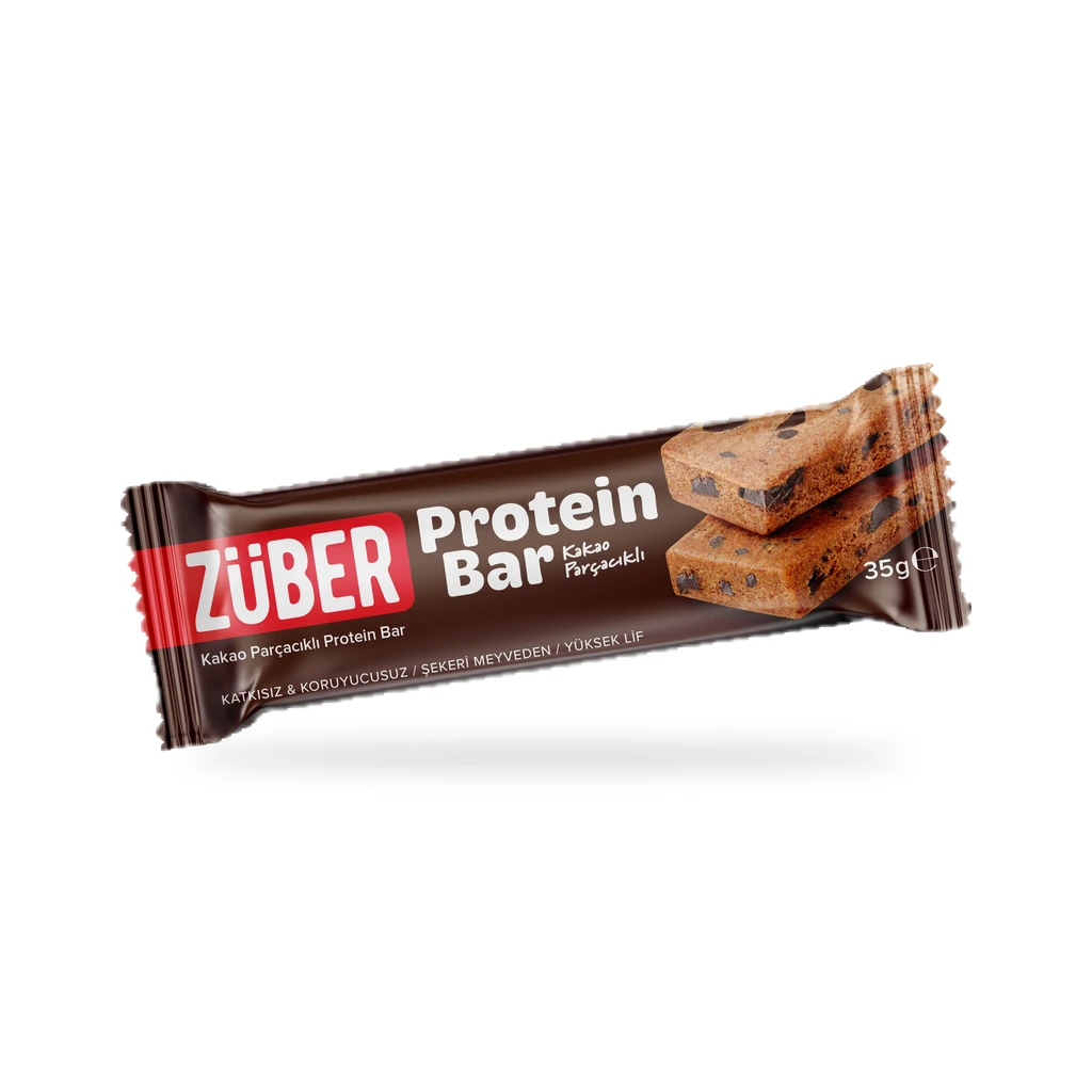 Züber Protein Bar Kakao Parçacıklı 35 g
