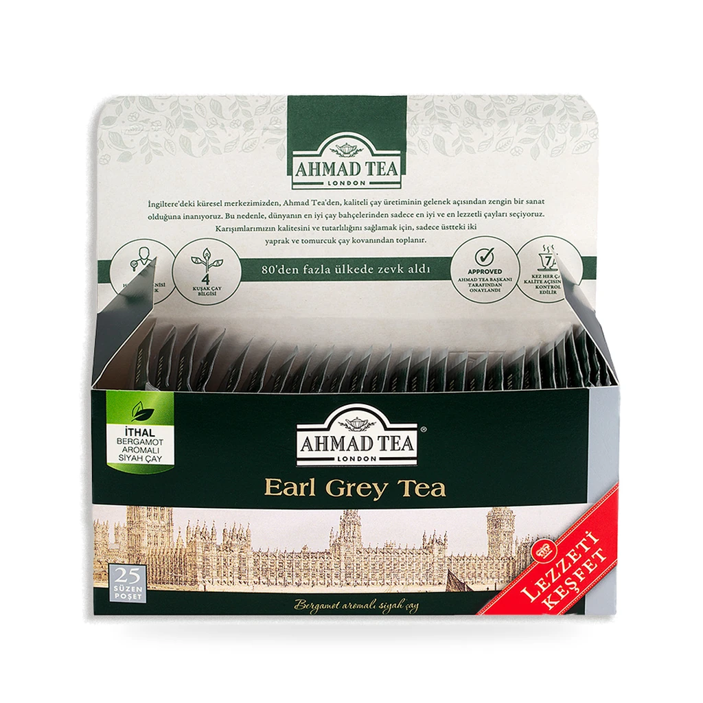 Ahmad Tea Earl Grey Bardak Poşet Çay 25'li 50 g