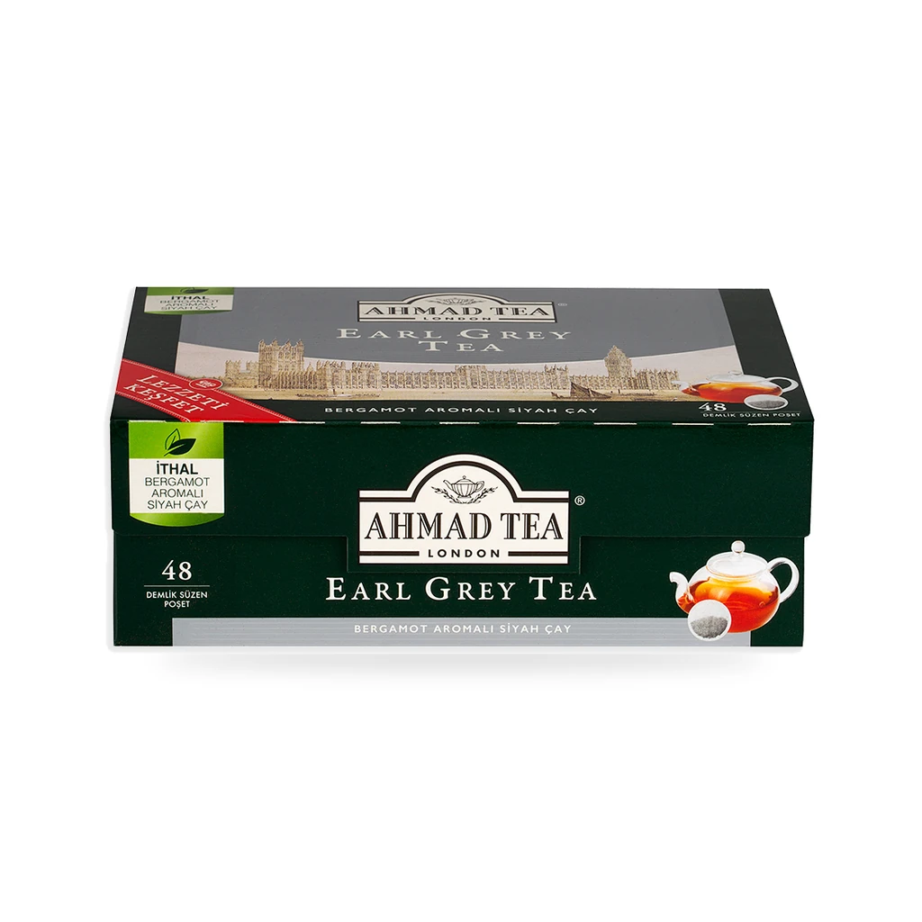Ahmad Tea Earl Grey Demlik Poşet Çay 48'li 154 g