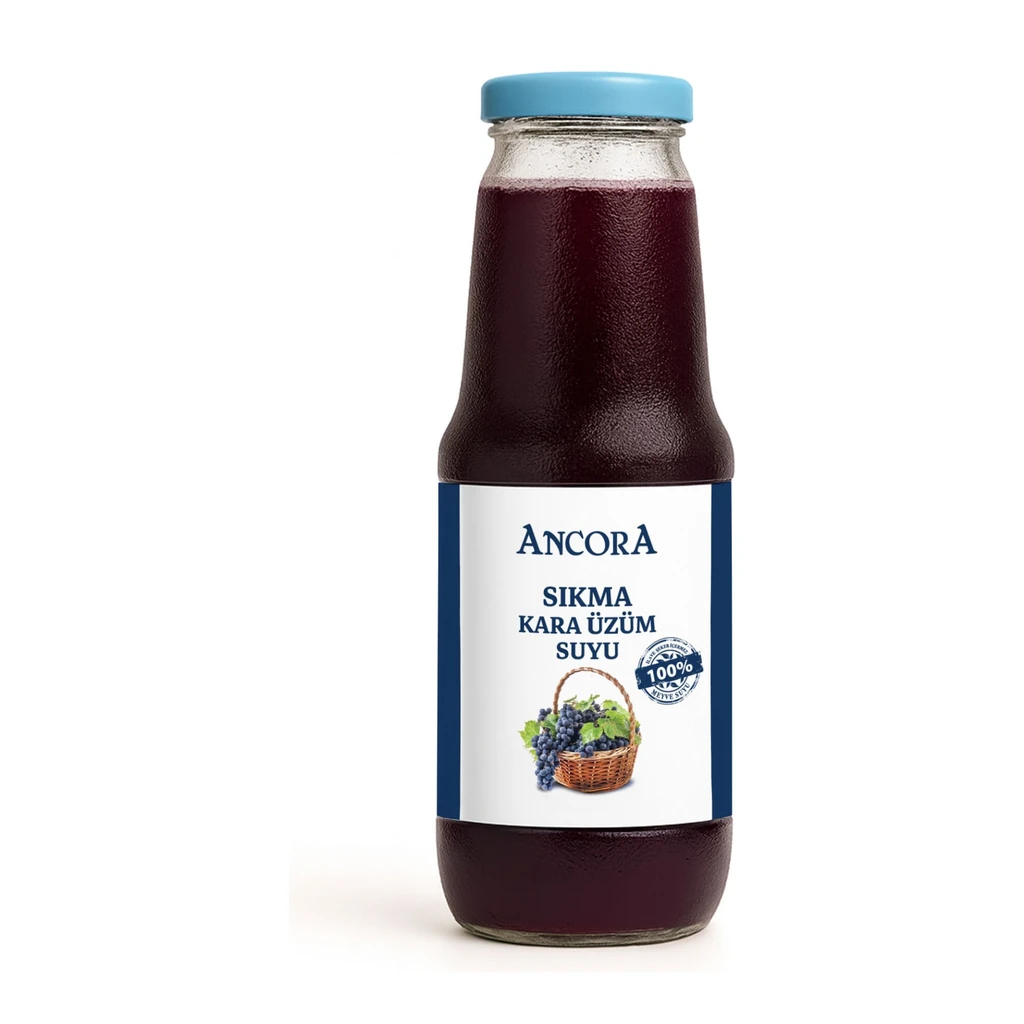 Ancora Sıkma Kara Üzüm Suyu 1 L