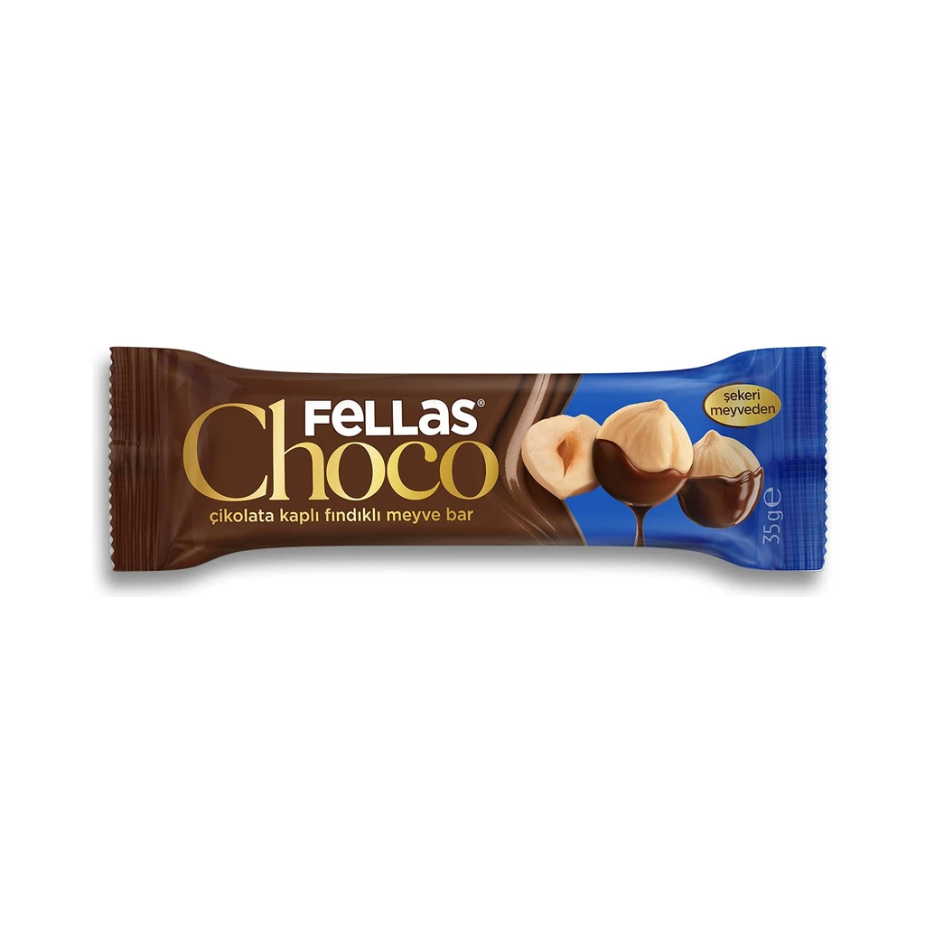 Fellas Choco Çikolata Kaplı Fındıklı Meyve Bar 35 g