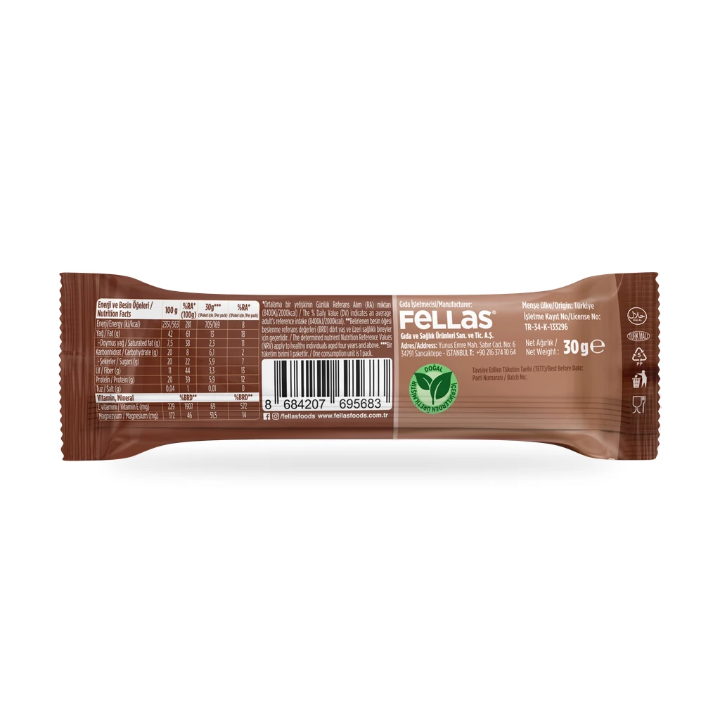Fellas Kuruyemiş Bar Kakaolu 30 g