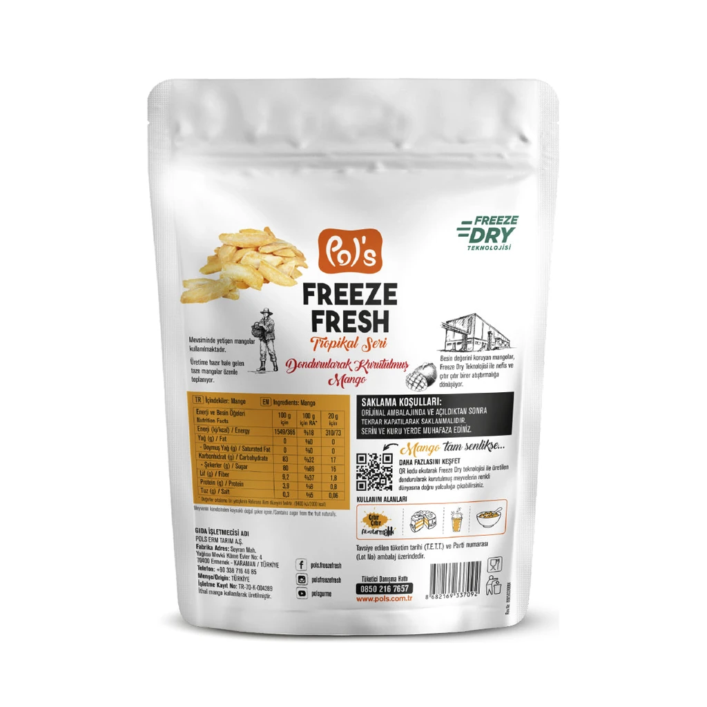 Pol's Freeze Fresh Tropikal Seri Mango 20 g