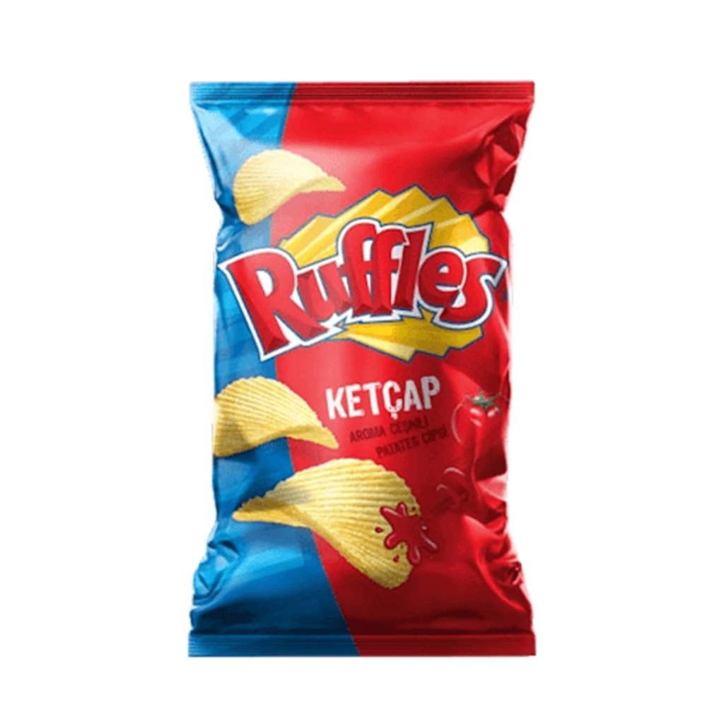 Ruffles Ketçap Aromalı Patates Cipsi Süper Boy 100 g