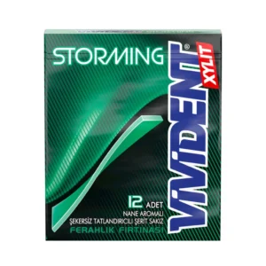 Vivident Storming Nane Aromalı Şekersiz Şerit Sakız 33 g