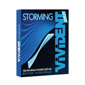 Vivident Storming Yeşil Nane Aromalı Şekersiz Şerit Sakız 33 g