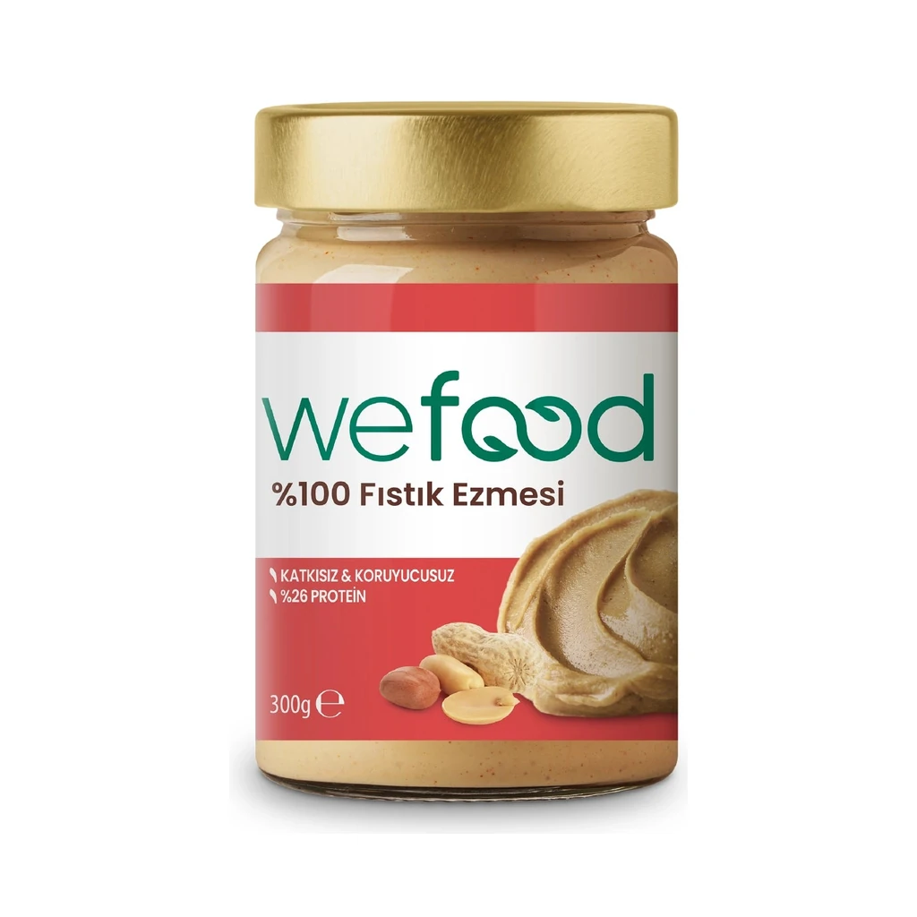 Wefood %100 Fıstık Ezmesi Sade 300 g