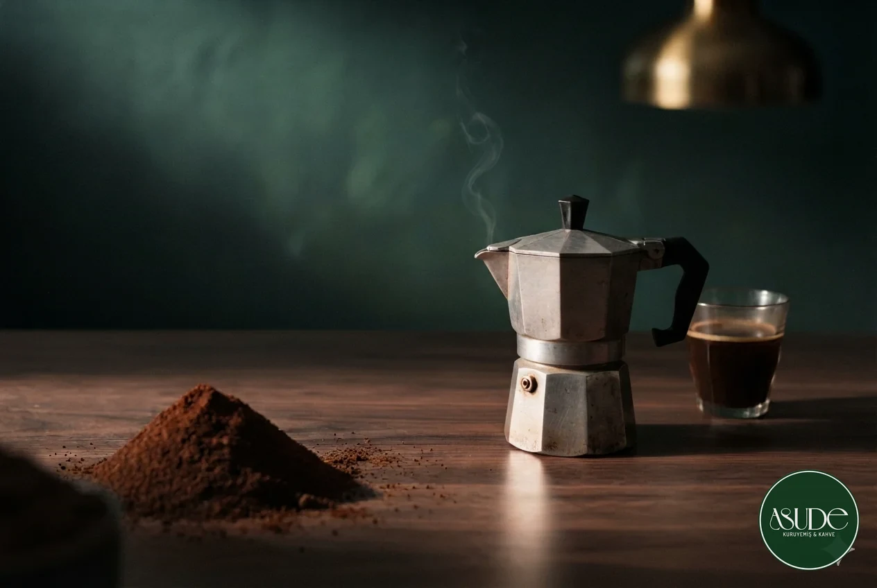 Moka Pot için İnce öğütüm — Toz şeker gibi