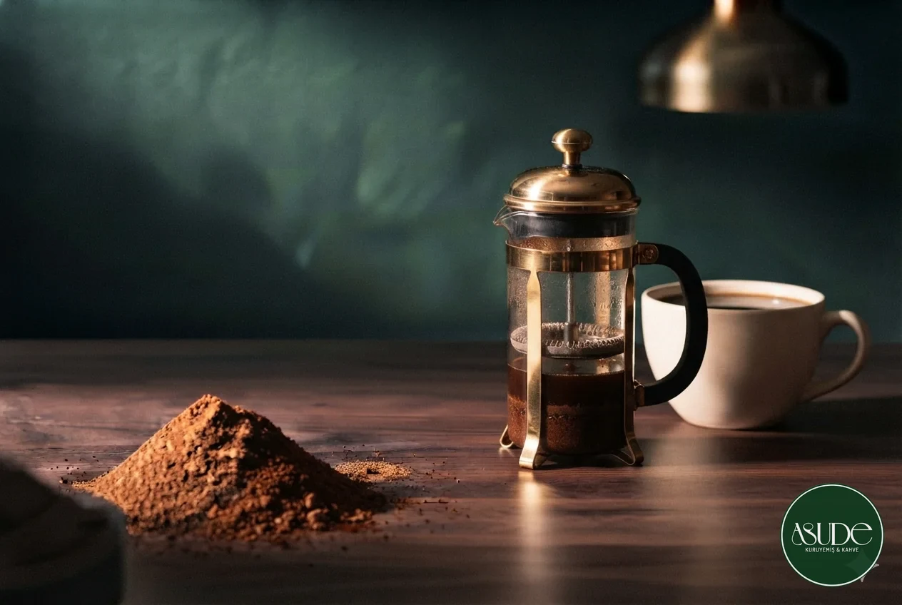 French Press için Kalın öğütüm — Ekmek kırıntısı gibi